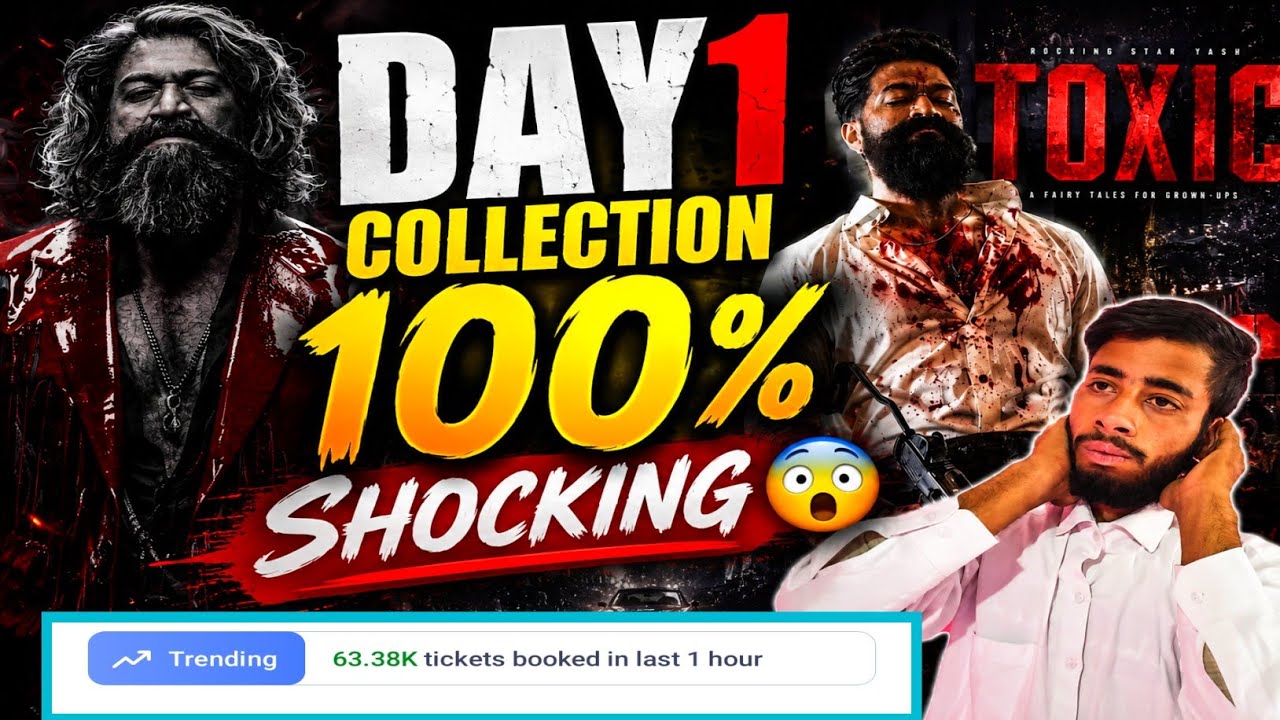 Toxic Box office collection day 1| toxic Movie Collection | toxic day 1 collection |Toxic collection