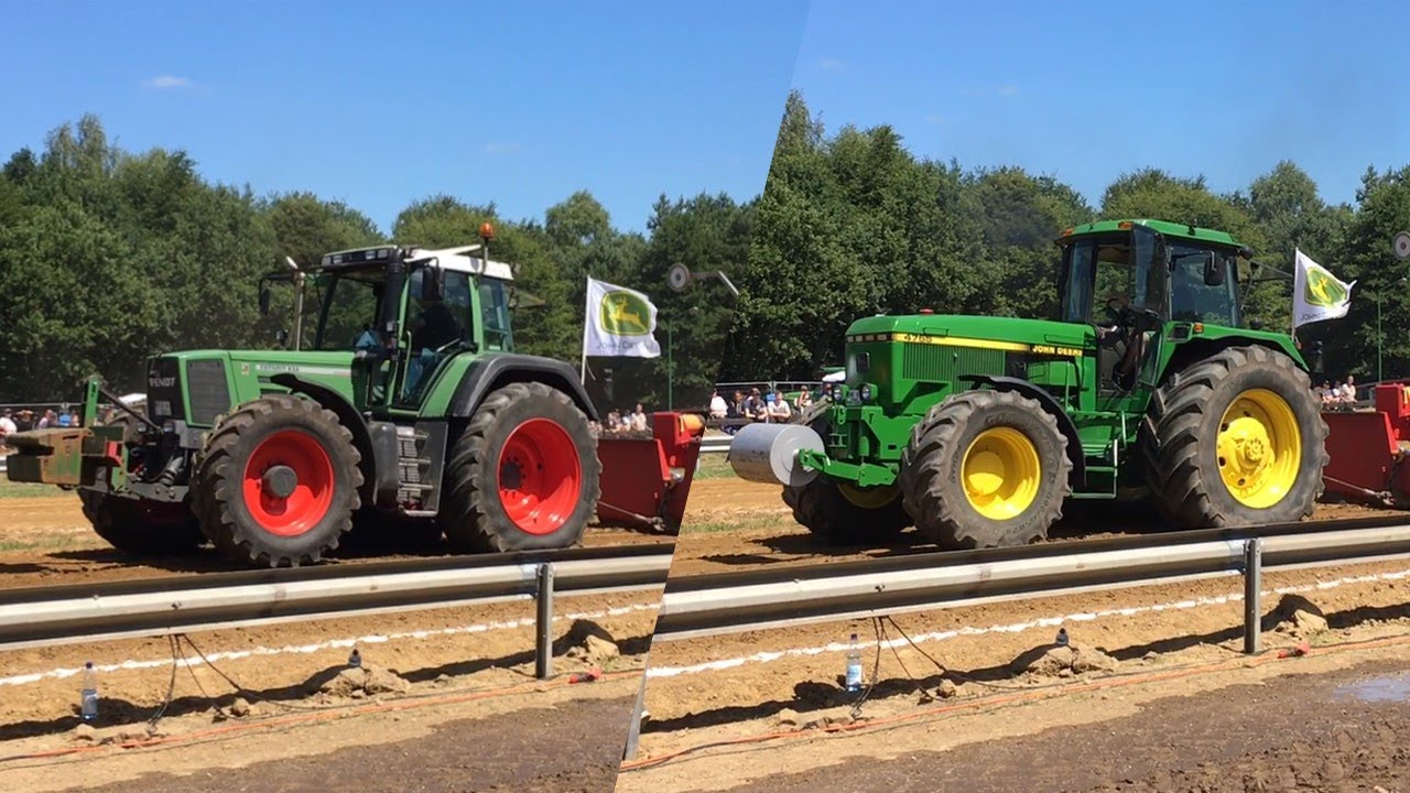 Trecker Treck 10,5t Fendt 824 und John Deere 4755 Behringen Tractorpulling