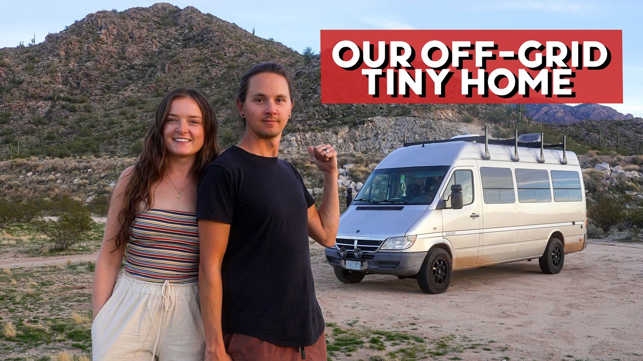 Van Tour | Sprinter Van Converted to Off-Grid Tiny Home for Full-Time Van Life (full bathroom)