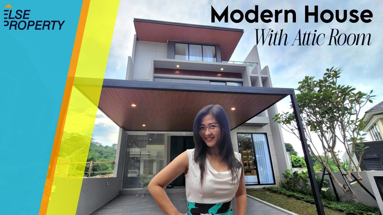 Rumah Mewah Dengan Attic Room, di Mainroad Citrasun Garden