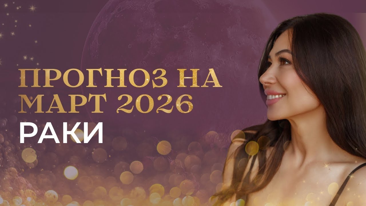РАКИ - ПРОГНОЗ НА МАРТ 2026 от Валерии Бондарь