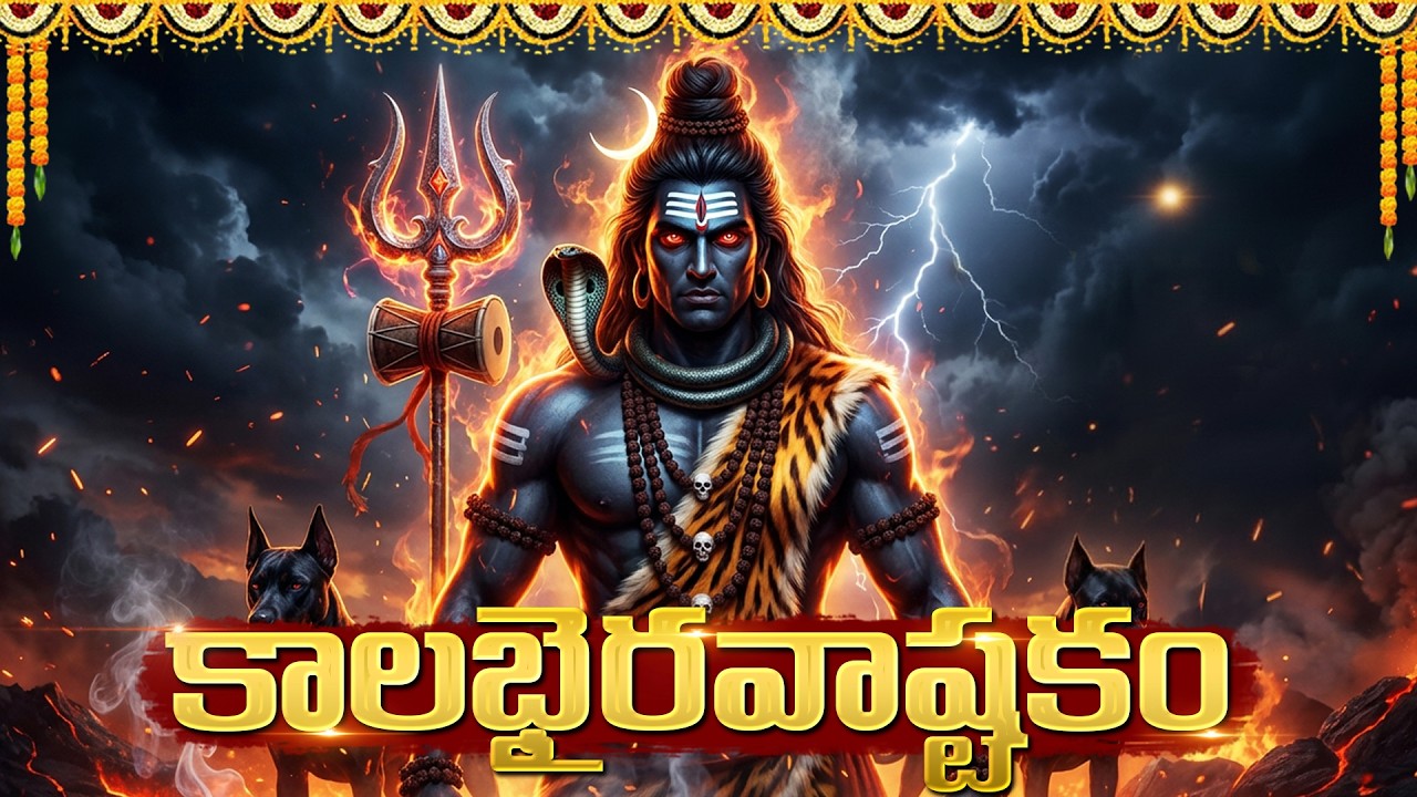 కాలభైరవ అష్టకం వింటే కష్టాలు తొలగి భైరవ స్వామి కటాక్షం లభిస్తుంది | Kalabhairava Ashtakam Telugu