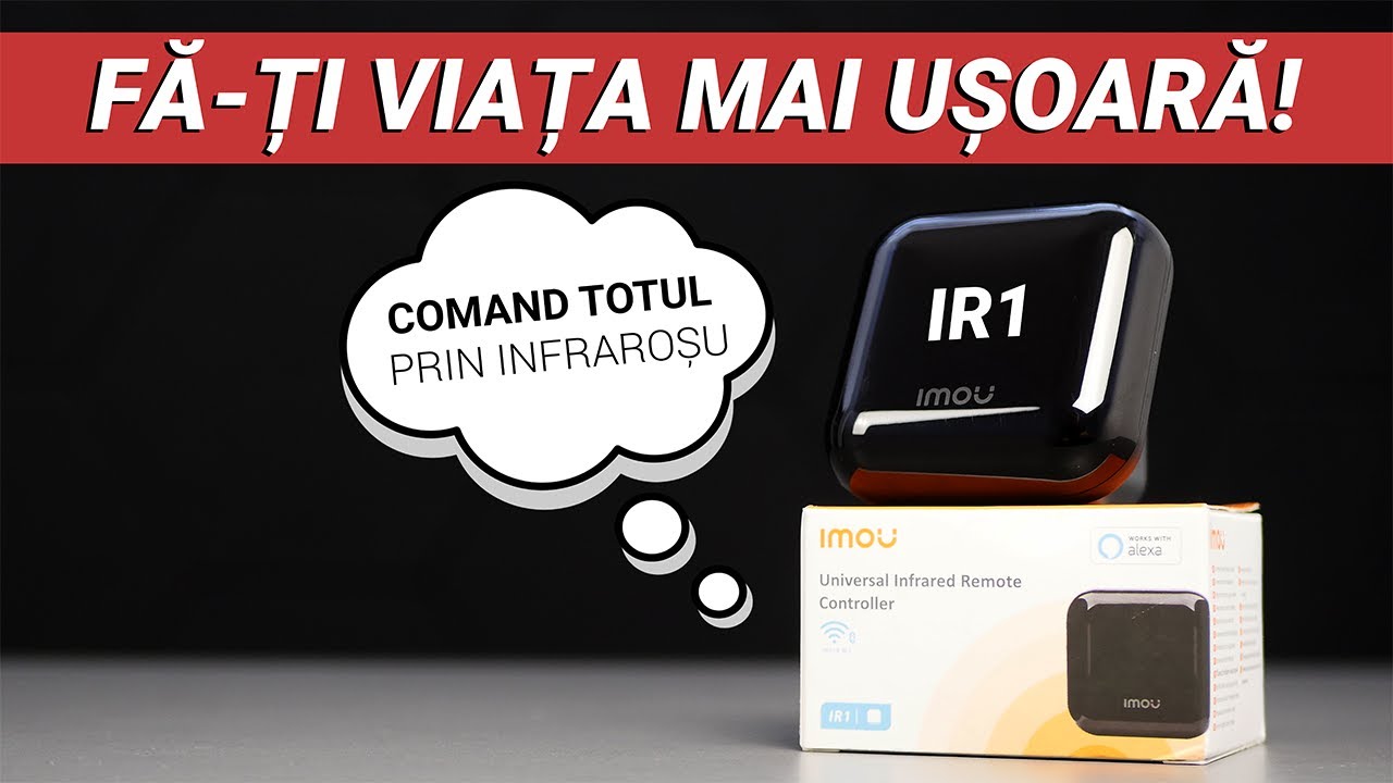 IR1 IMOU - Telecomanda inteligenta cu Wifi si infrarosu care iti face viata mai usoara