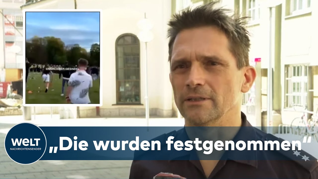 M&Uuml;NCHEN: Junge Menschen beschmissenen Polizisten mit Gegenst&auml;nden - 19 verletzte Beamte
