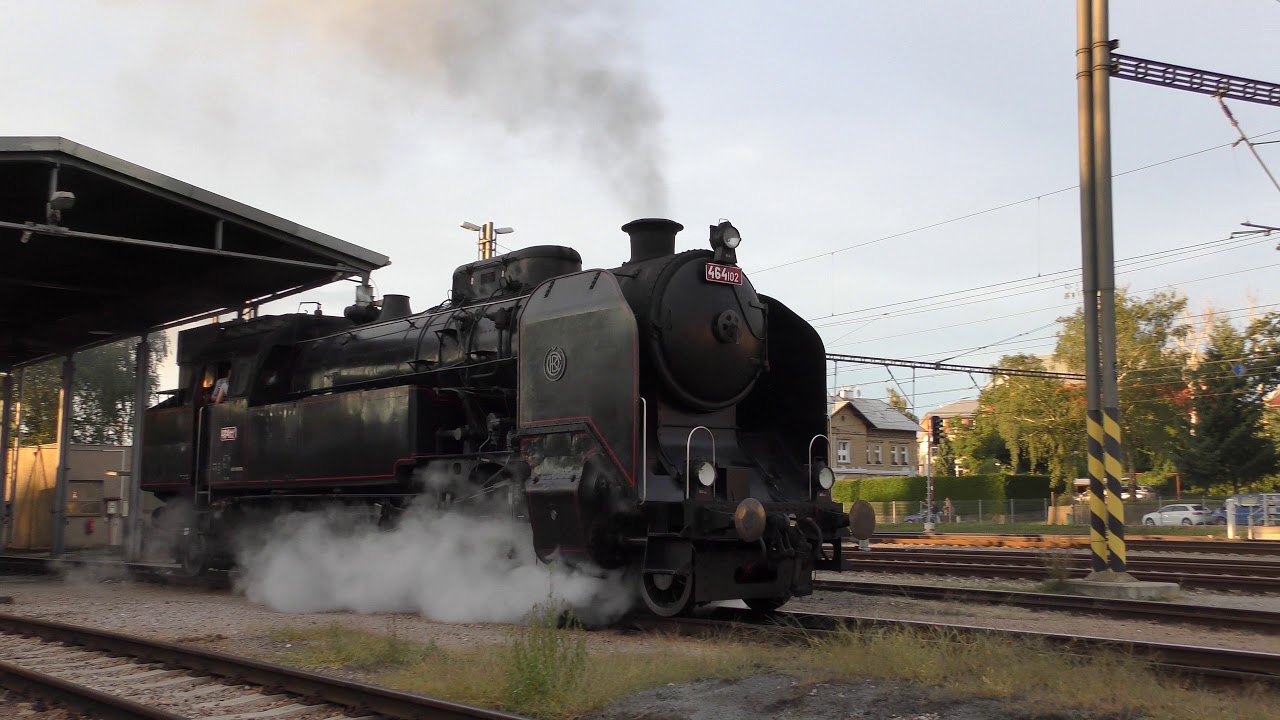 mit 464.102 in den Sonnenuntergang | Dampflok in Tschechien (4K)