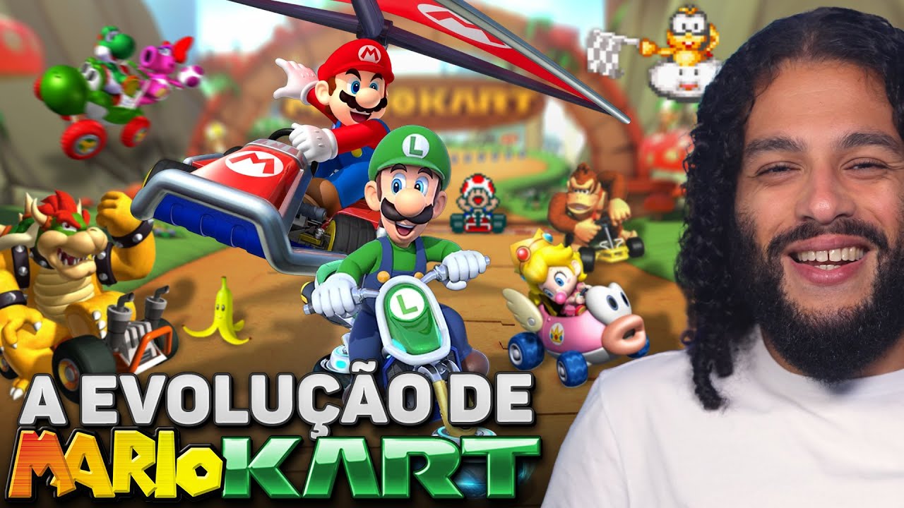 TUDO sobre TODOS os MARIO KART em 1 vídeo | Do SNES ao Switch