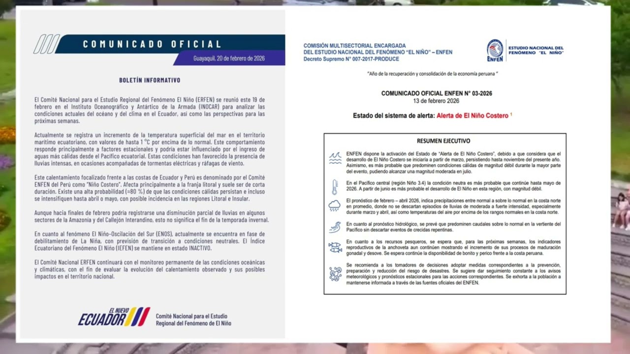 FENÓMENO DEL NIÑO - RCR: ZOOM POLÍTICO / VIERNES 27 DE FEBRERO DE 2026