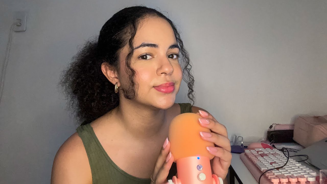ASMR watch this video after a tough day at work 💫 (positive affirmations, repetition, mic touching)