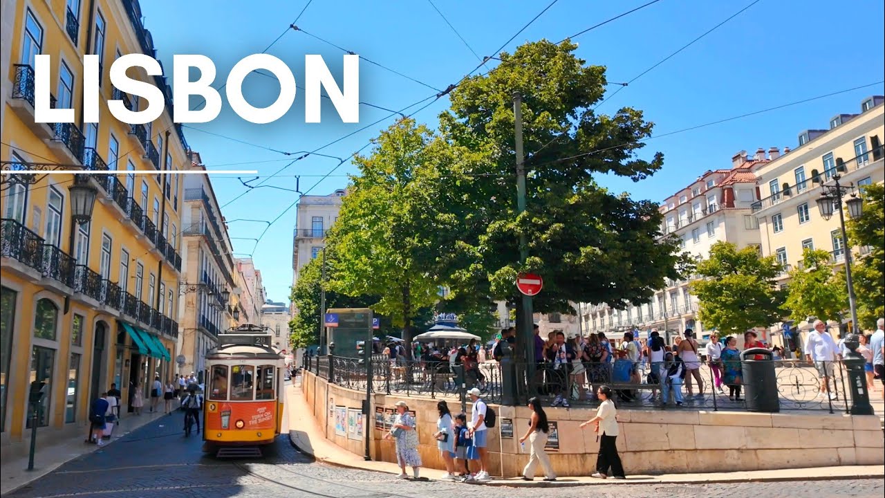 A Sunny Summer Day in Lisbon PORTUGAL | Chiado