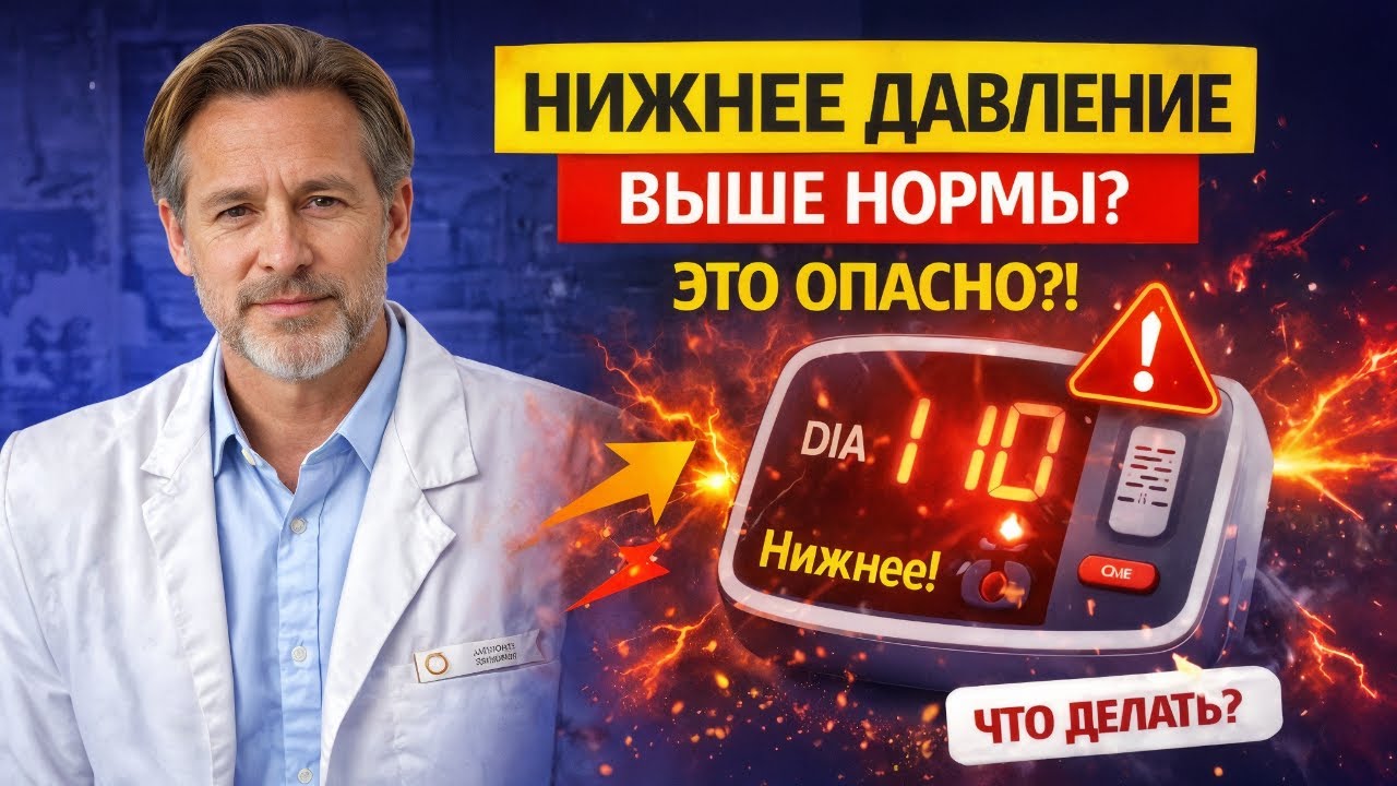 НИЖНЕЕ Давление Выше Нормы? Опасная Цирфа На Тонометре: Что Это Значит И Что Делать - Доктор Захаров