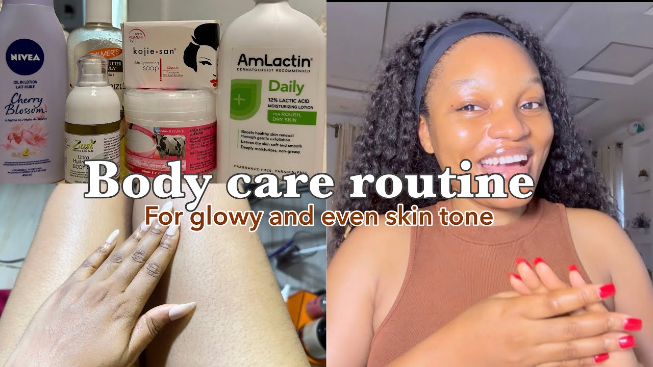 THE PERFECT BODY CARE ROUTINE FOR GLOWY & EVEN SKIN TONE✨ ✅|Step by step Monday to Sunday routine
