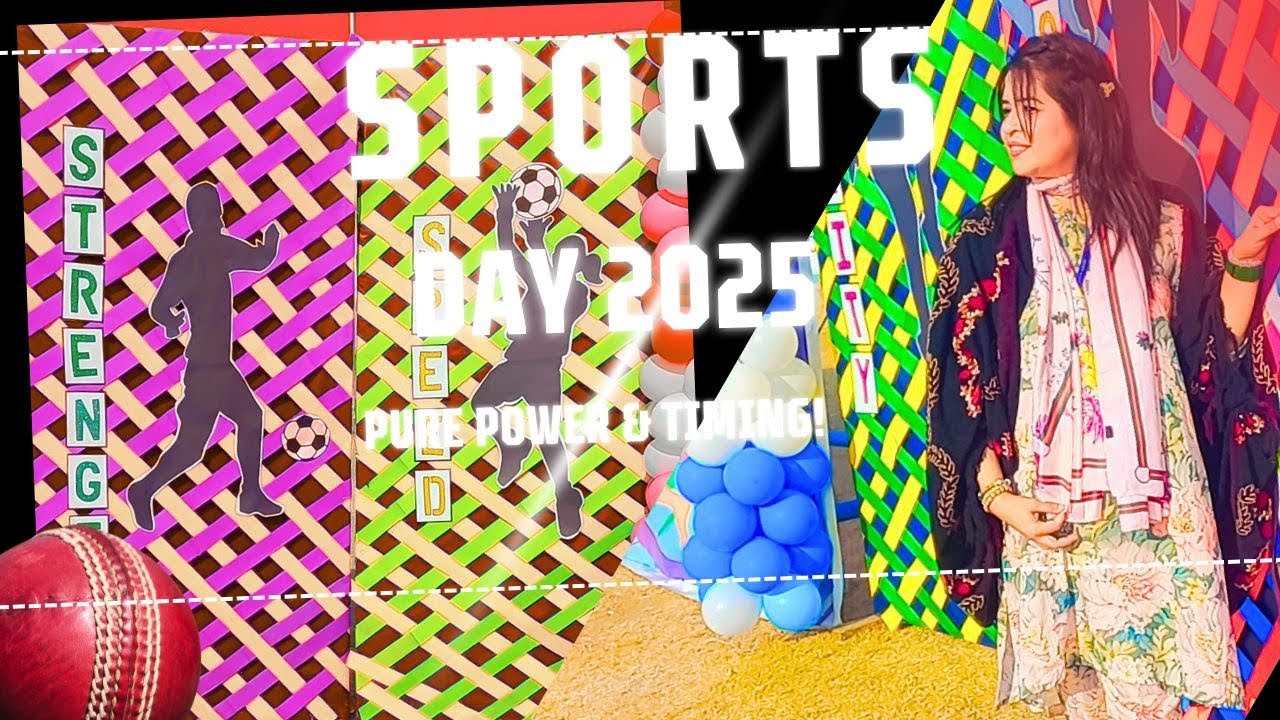 Sports day decoration ideas || Annual sport day #art #hhs #sportsdecoration 