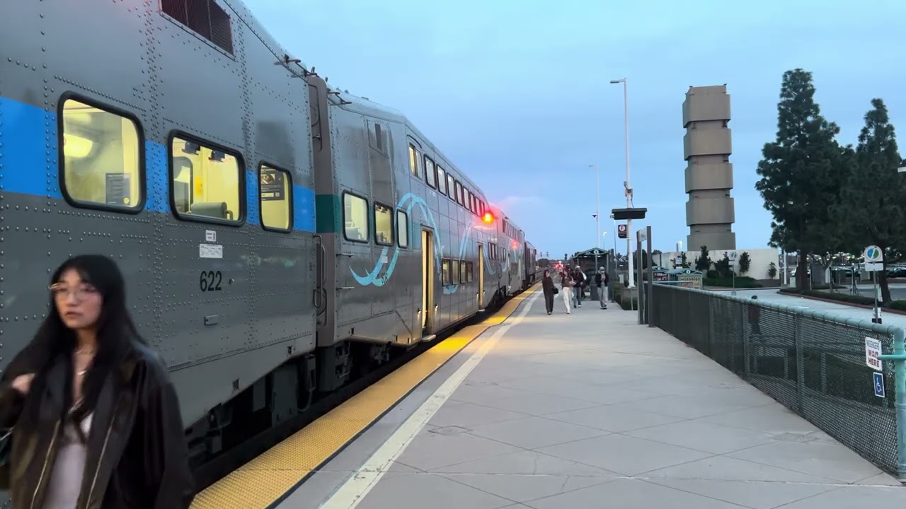 The arrival and departure of rare metrolink 1668 at Irvine train station on 2/15/26