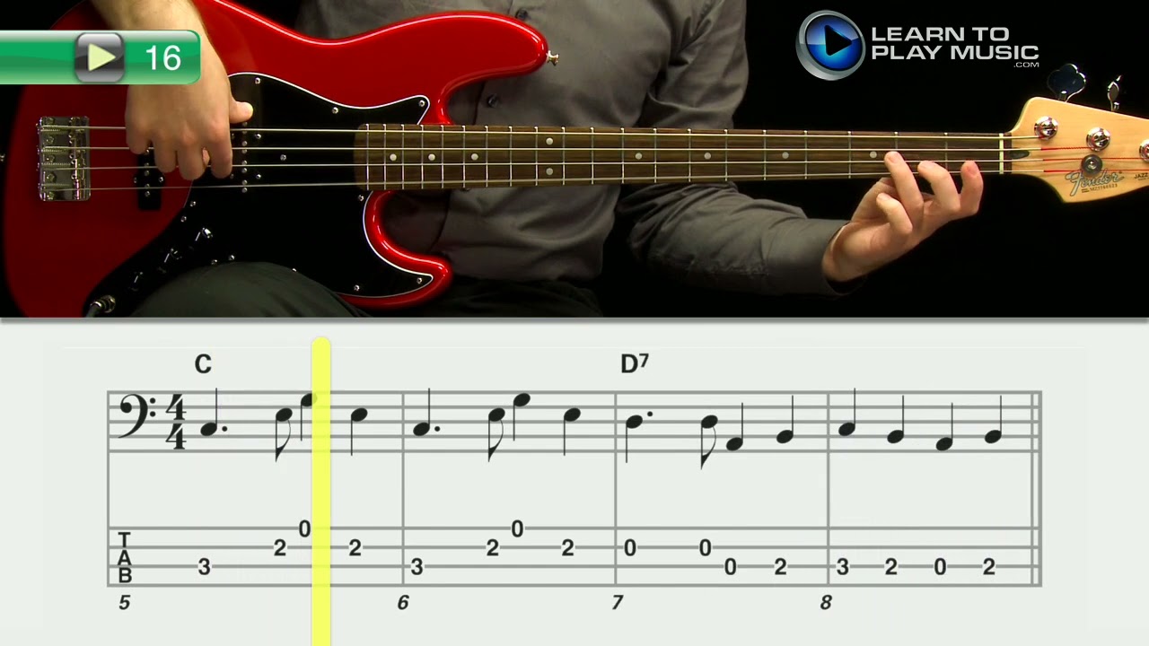Ex016 - Beginner Bass - Backing Mix - Fingers