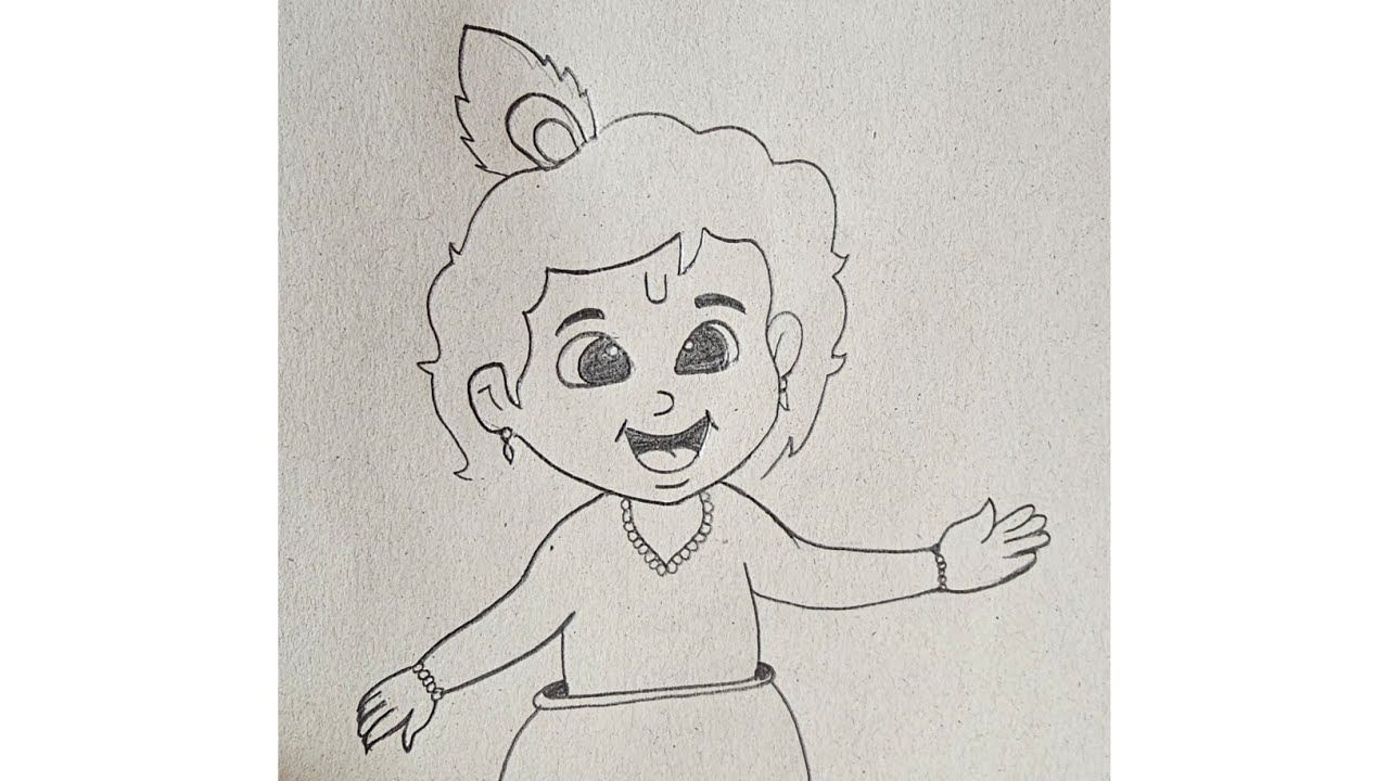 Little krishana Drawing/ Easy Drawing 