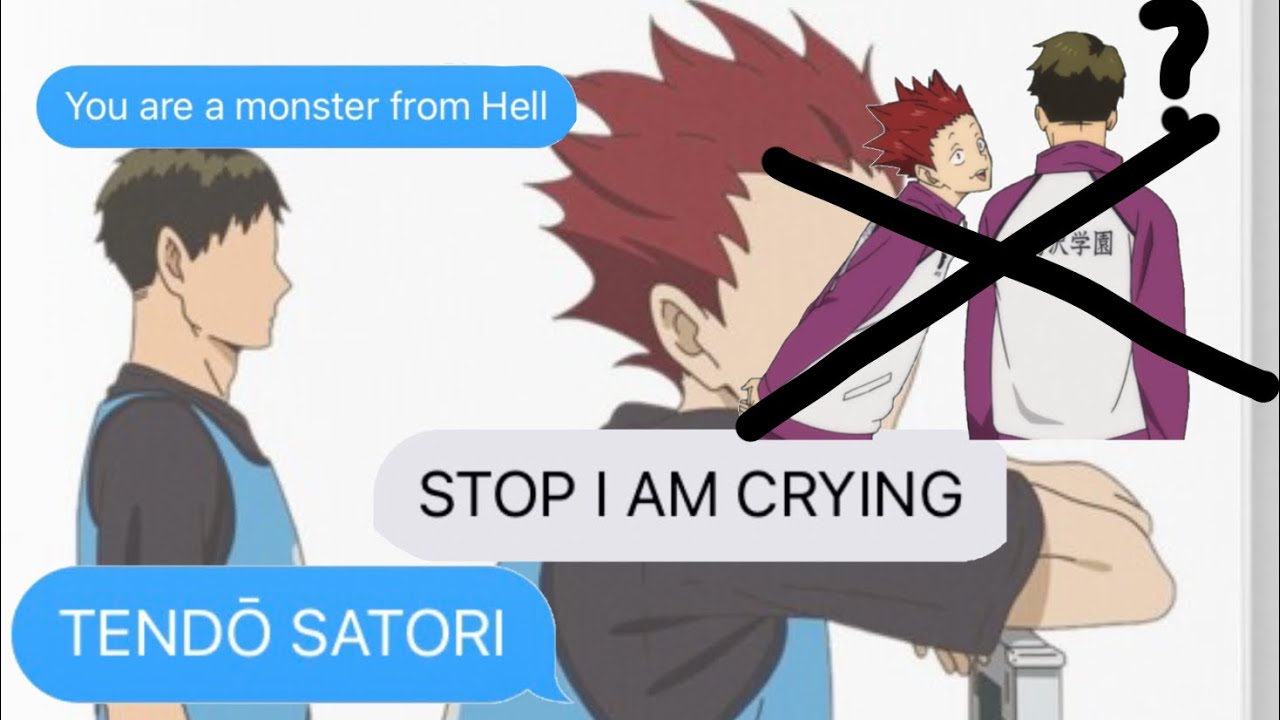 Lyric prank Ushiten Michelle (Sir Chloe)  |Haikyuu text| -Tendou Sim- Whatch until the end ;)