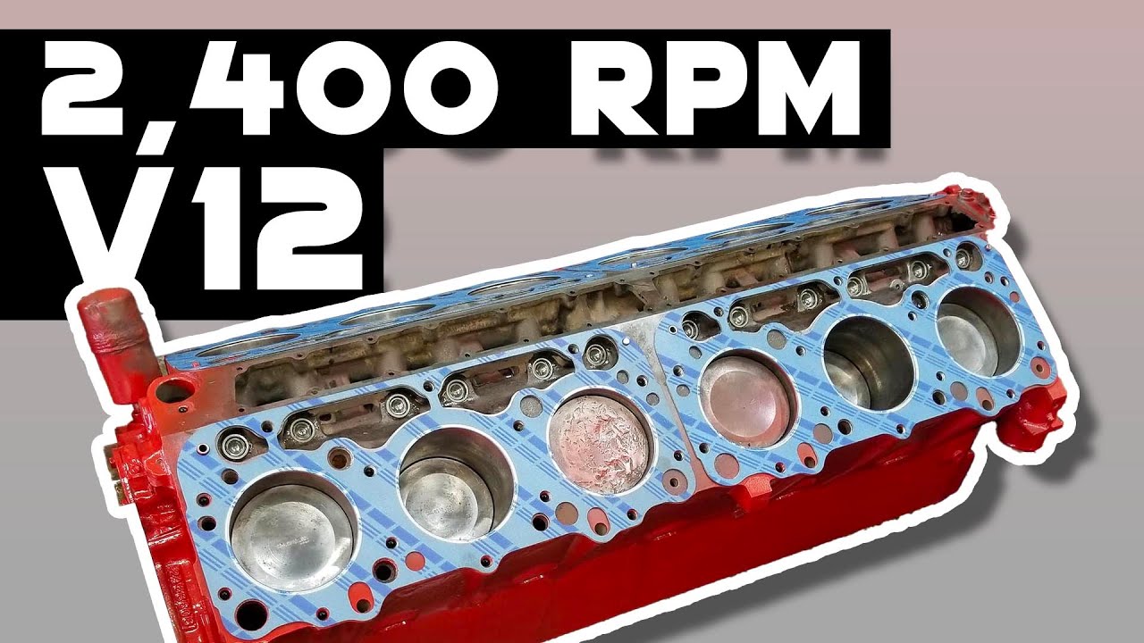 Низкооборотный бензиновый двигатель GMC V12 объемом 11,5 литра