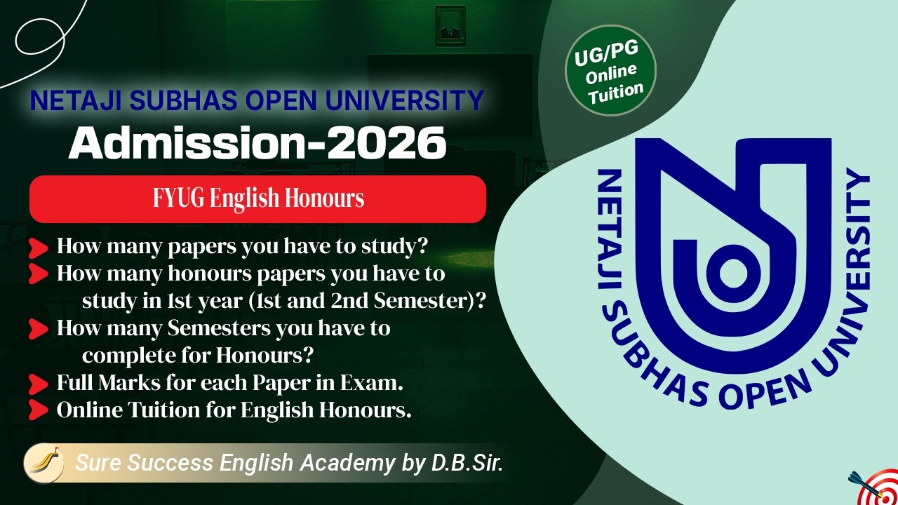 NSOU: 4 Year UG Number and Course Distribution -2026 (July Session)