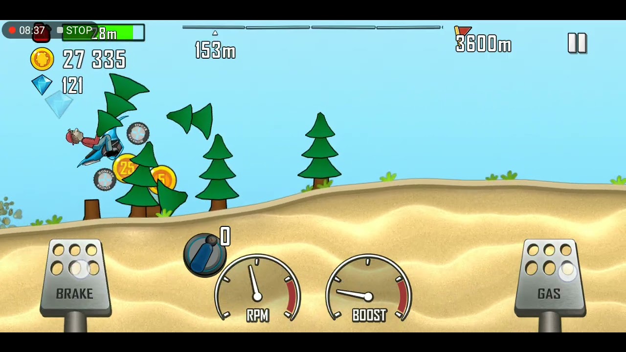 I'M PLAYING HILL CLIMB RACING AGAIN 