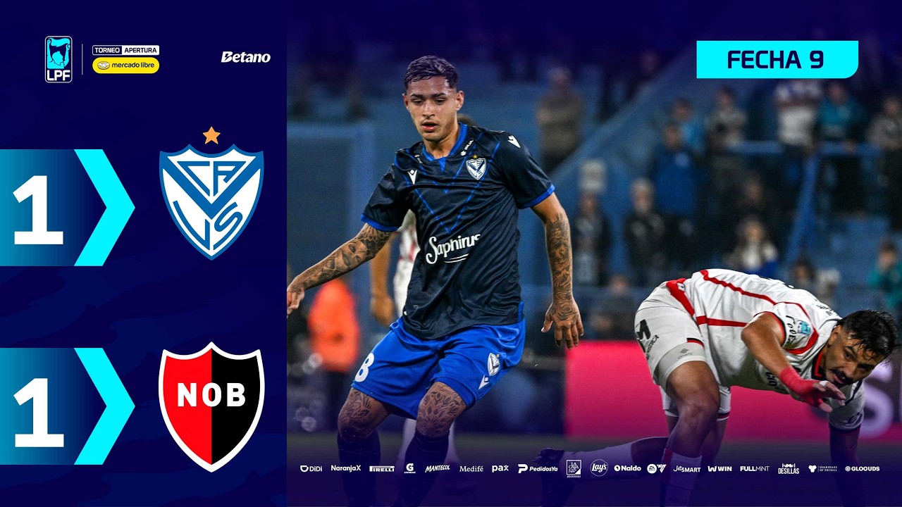 V&Eacute;LEZ 1 - 1 NEWELL'S | Resumen del partido | #TorneoMercadoLibre 2026 🏆