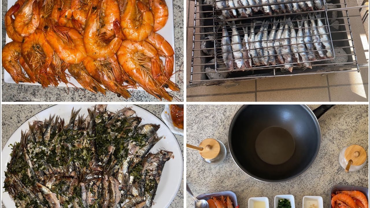 🐟🦐🇲🇦 MOROCCAN GRILLED FISH ASMR -- GRILLADE DE POISSONS MAROCAINE ASMR 🐟🦐🇲🇦