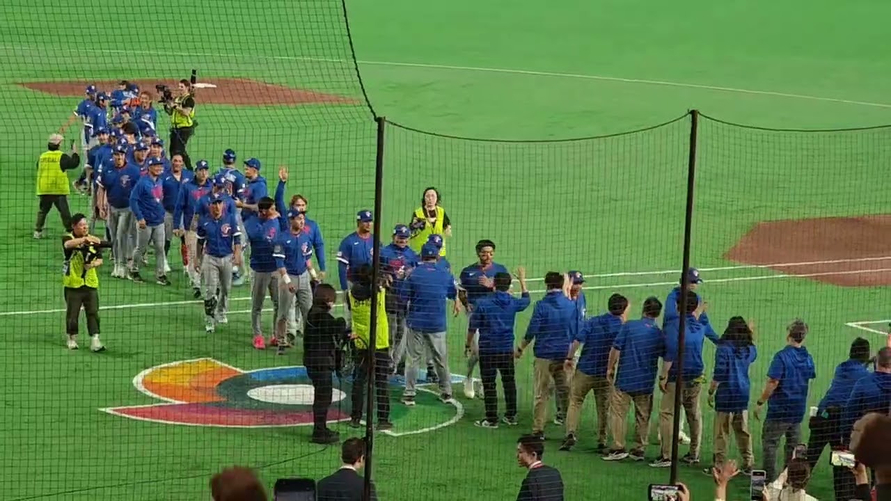【歷史一刻】贏了！擊敗韓國！東京巨蛋全場齊聲歡呼 | 中華隊WBC首勝韓國 | 2026WBC世界棒球經典賽 九局下半 韓國最後一個出局數 