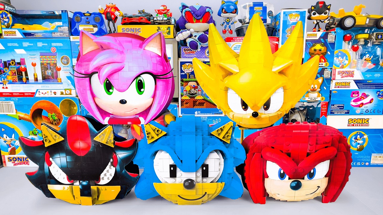 Sonic the Hedgehog Toys Unboxing ASMR 🌀 LEGO Mystery Box | Sonic, Knuckles, Shadow, Amy Rose