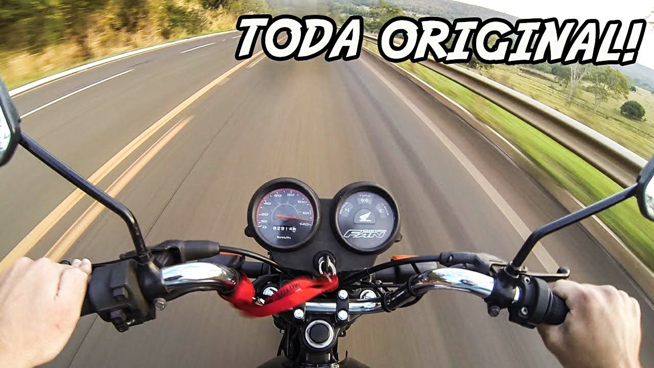CG 125 FAN ORIGINAL A MAIS DE 140KM/H NA ESTRADA!