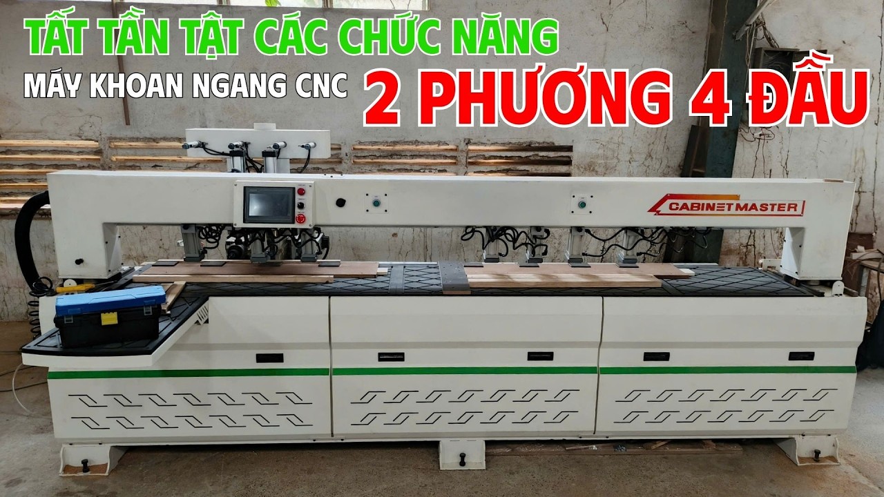 [ TỔNG HỢP] Tất Tần Tật Các Chức Năng Của Máy Khoan Ngang CNC 4 Đầu 2 Phương - UNI 3000 R4