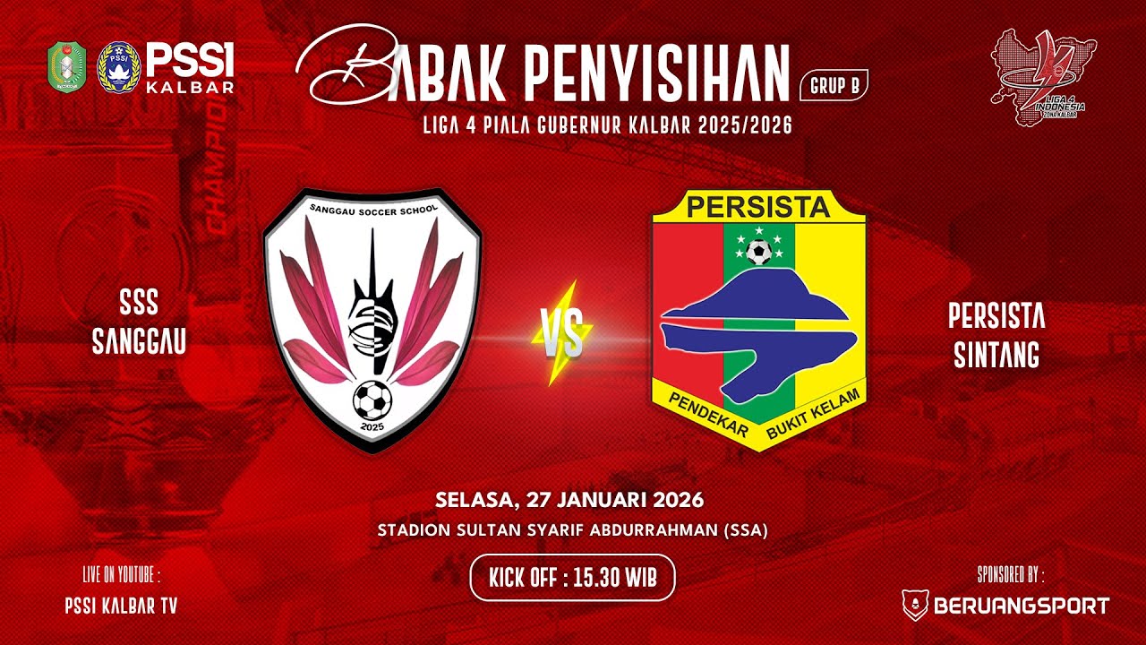 SSS SANGGAU VS PERSISTA SINTANG - LIGA 4 PIALA GUBERNUR KALBAR