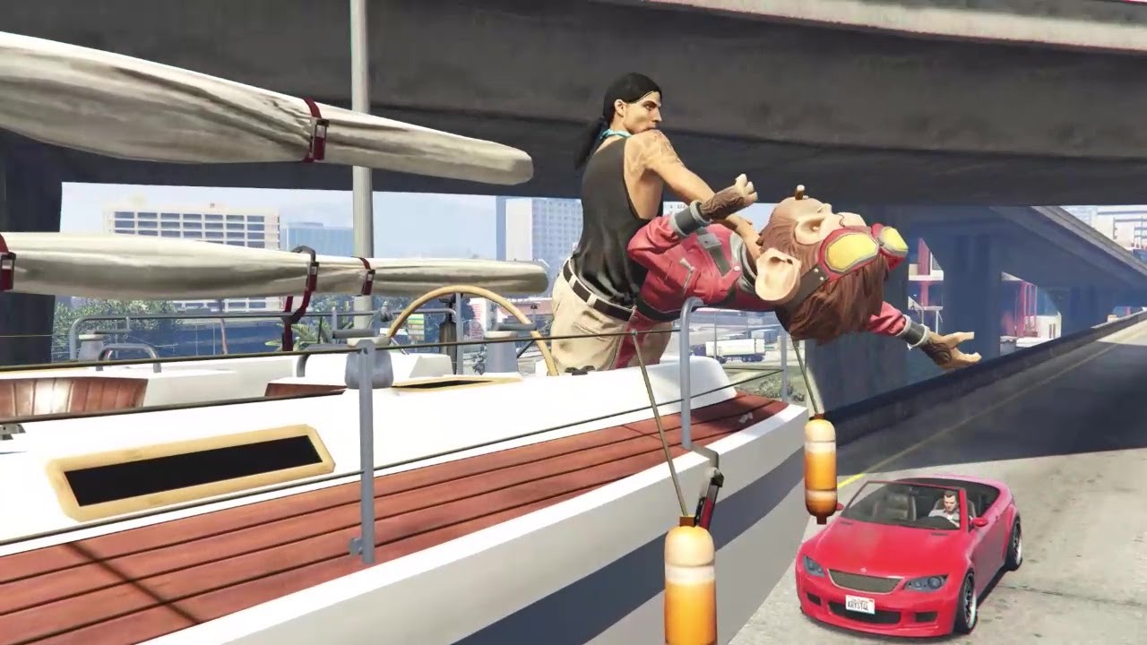 GTA 5 Space Monkey Plays Mission, Father/Son.🙂