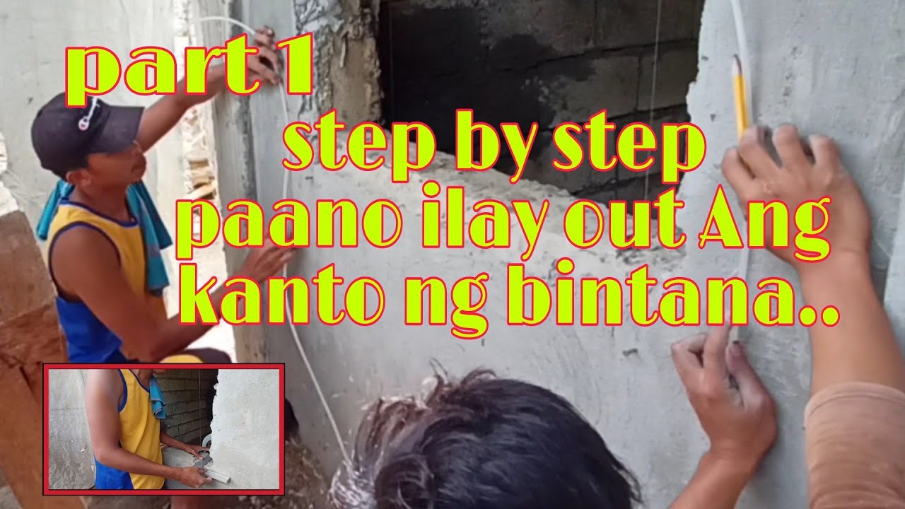 step by step ..paano ilay out ang pagkanto ng bintana..|beboy official vlog