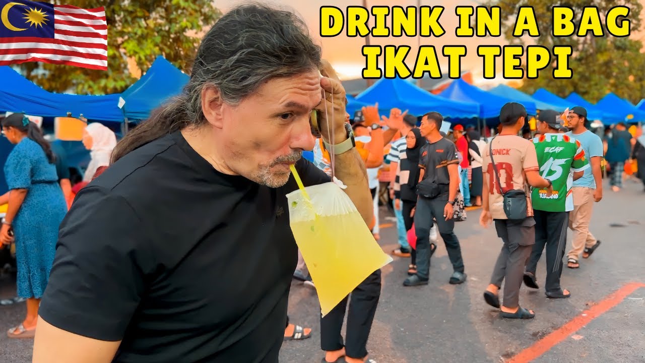 Впервые пробуем Икат Тепи 🇲🇾 — знаменитый напиток Малайзии в пакетике!