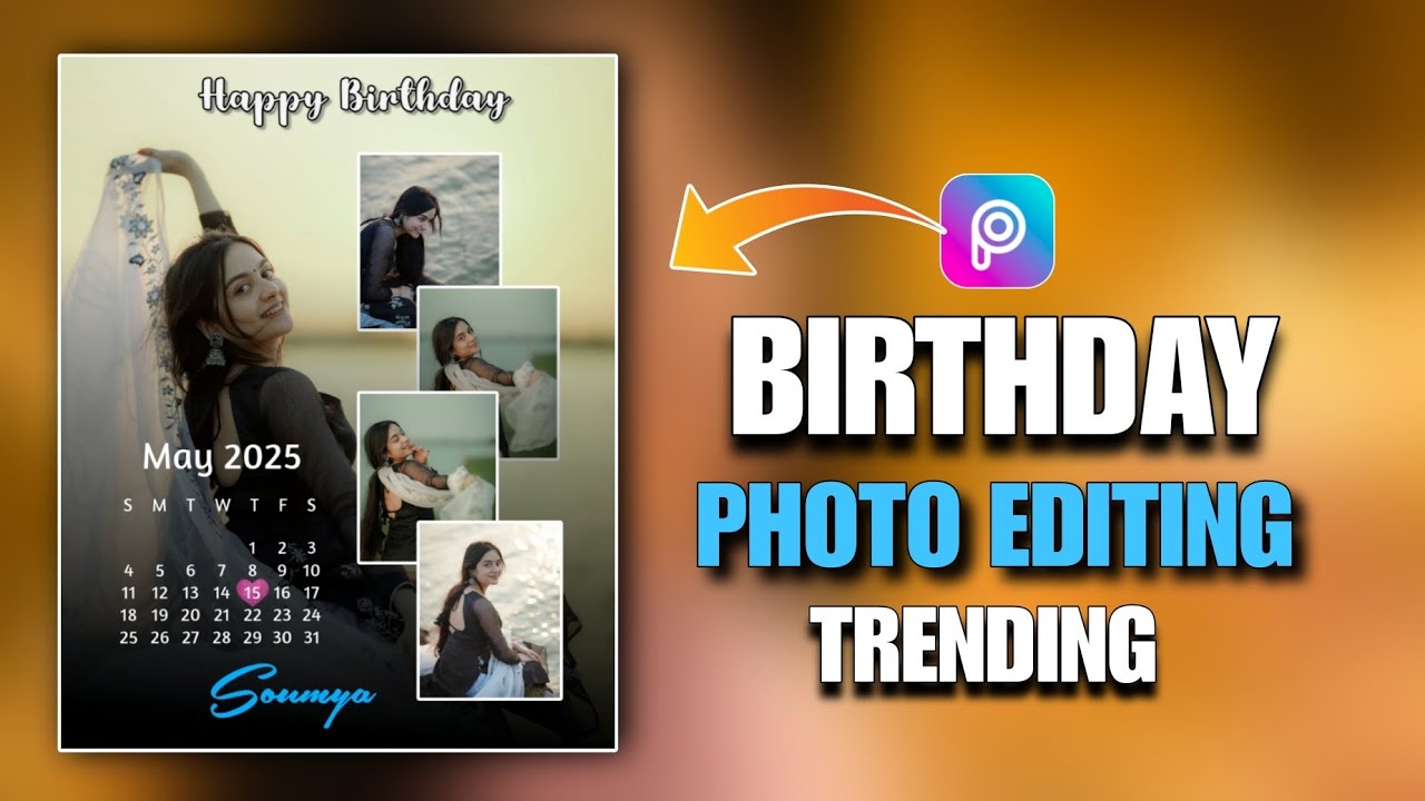 happy birthday photo editing picsart || new birthday photo editing 2025 #birthday #picasrt