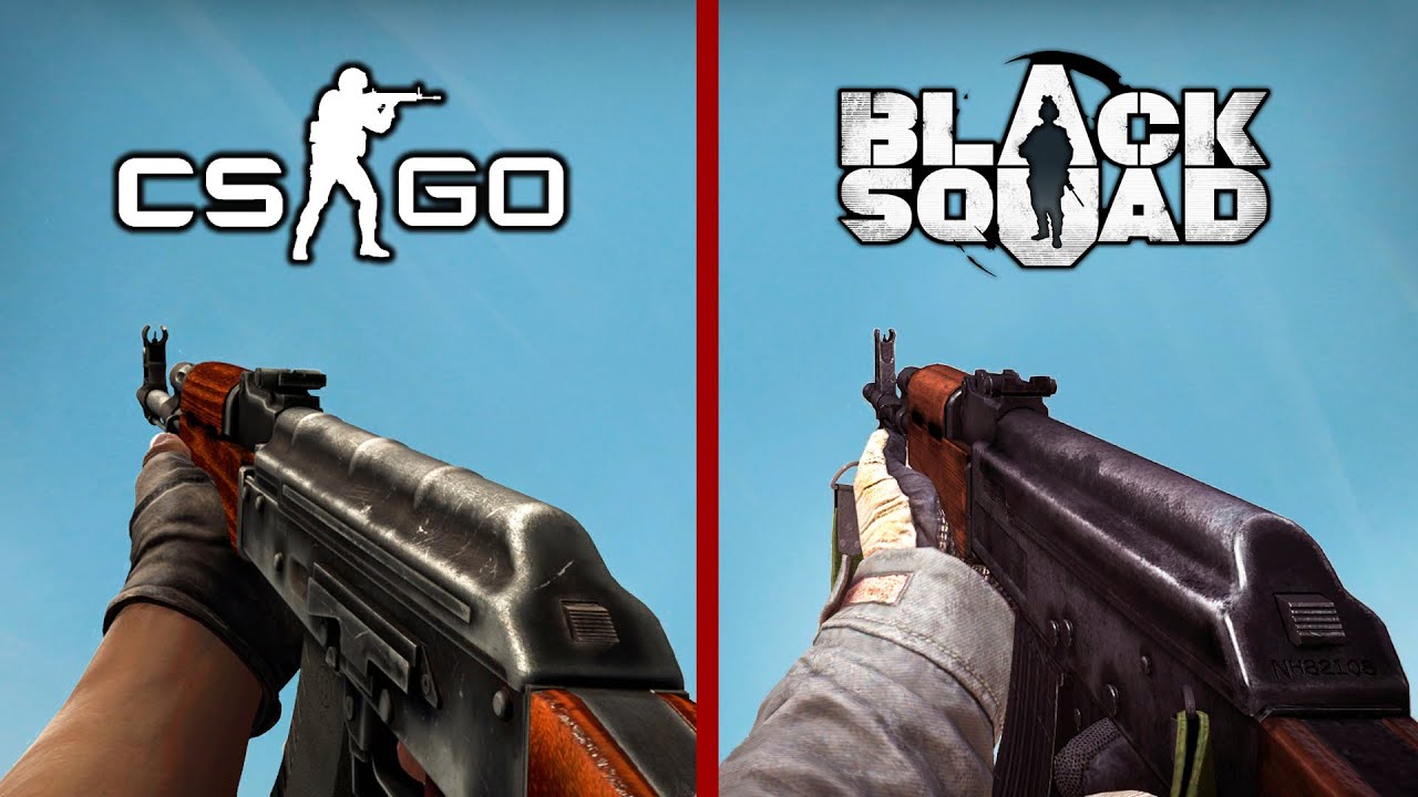 CS:GO vs Black Squad - Weapons Comparison