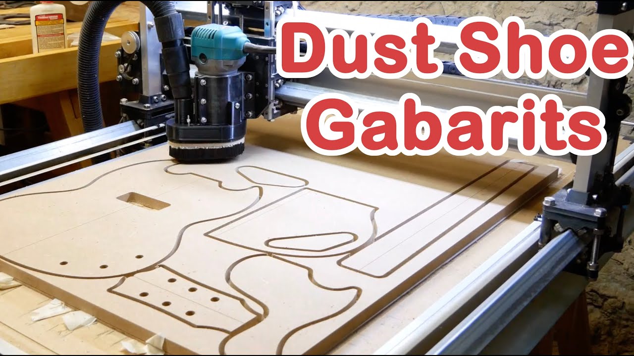 J'installe une aspiration sur ma CNC et je fais de nouveaux gabarits pour Gibson SG jr