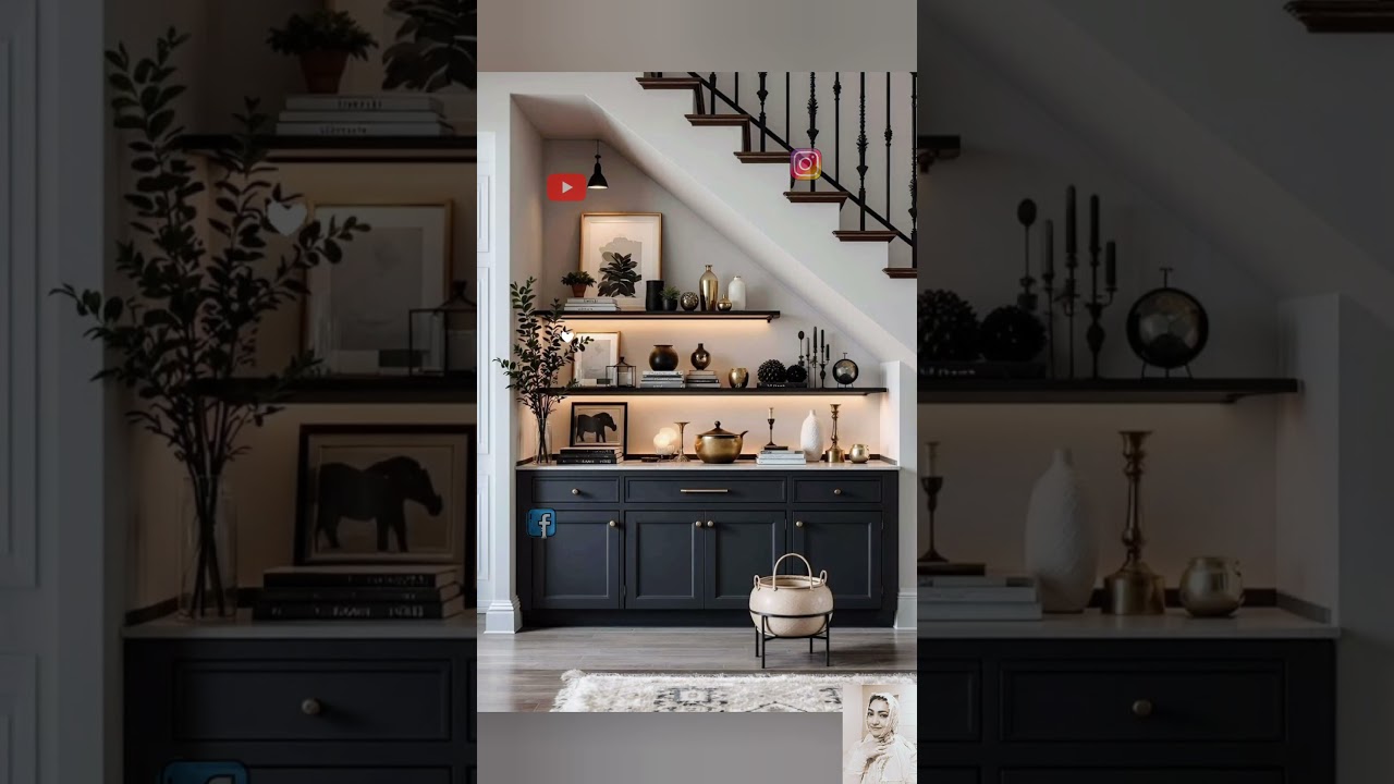 Five Brilliant Ideas to Turn Under-Stair Space Into Something ☺️😍💖 #staircase #storage #usefultips