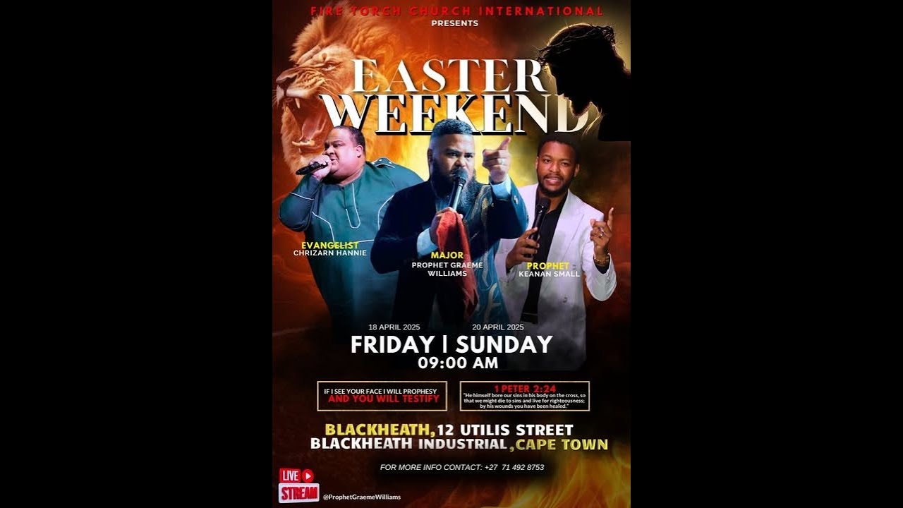 RESURECTION SUNDAY SERVICE || MAJOR PROPHET GRAEME WILLIAMS 20/04/2025