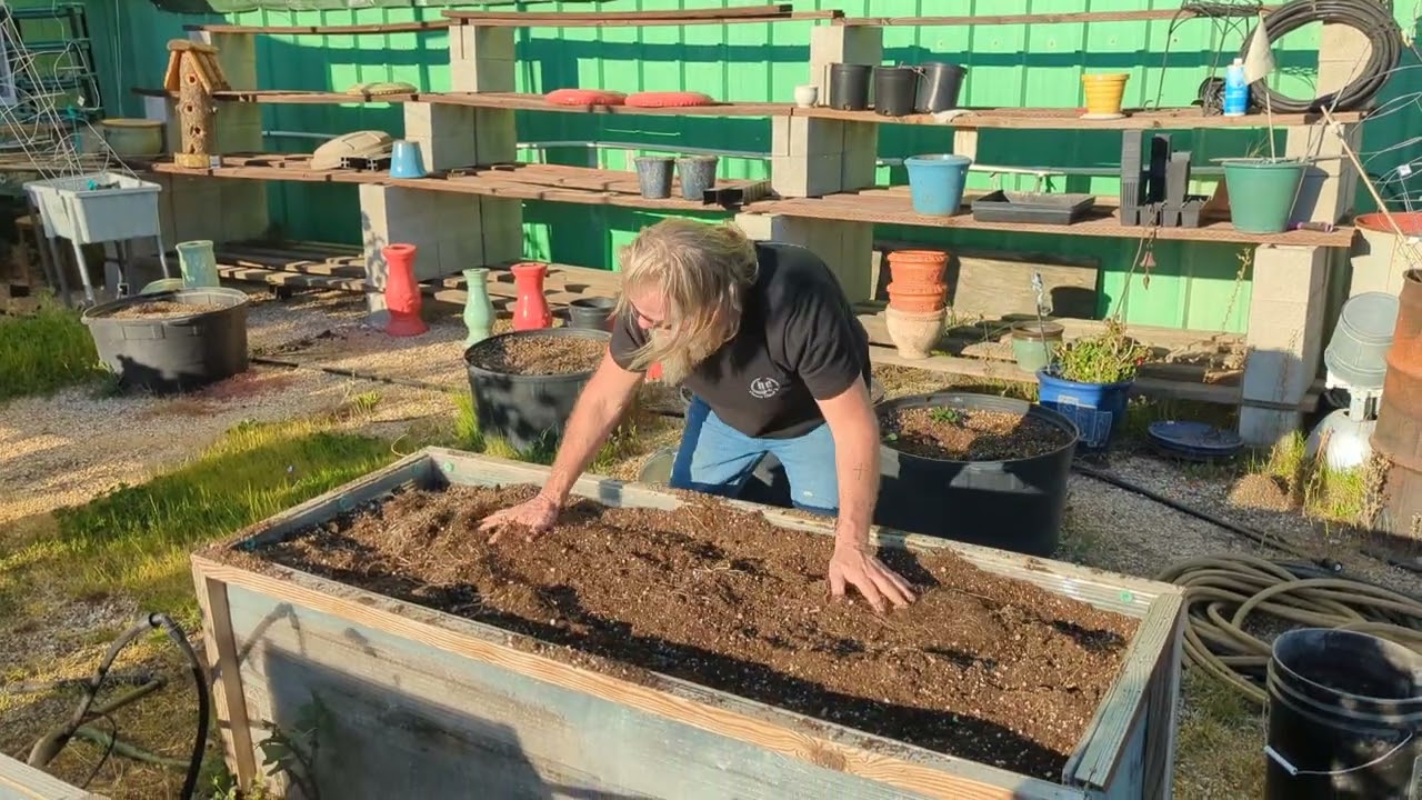 Farming tips by The Soil King. reconditioning raised beds for the season