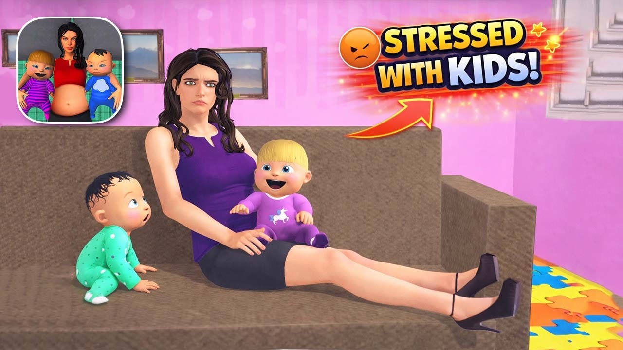 Too Many Kids! Mom Can’t Handle It 😂🔥 Twins Baby Game Simulator 3D 