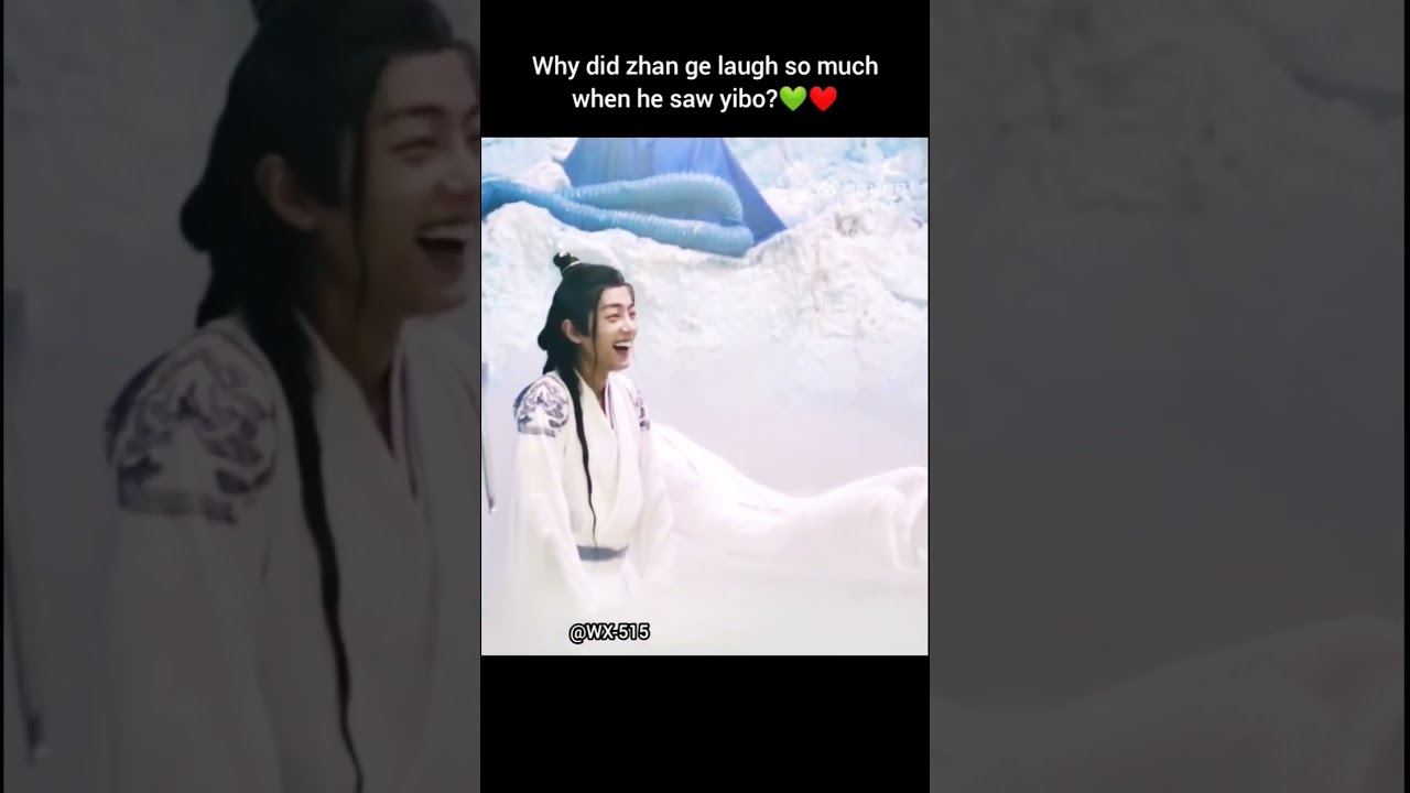 Why did zhan ge laugh so much when he saw yibo?💚❤