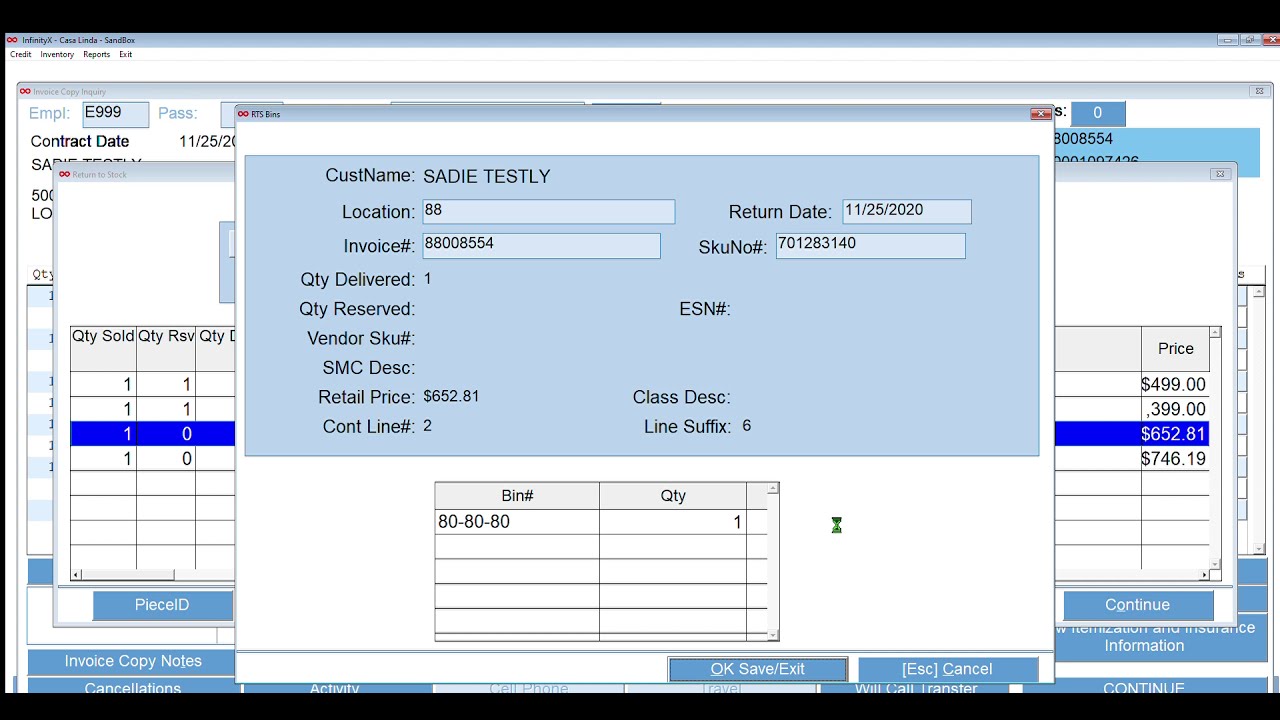 How to do a return to stock.