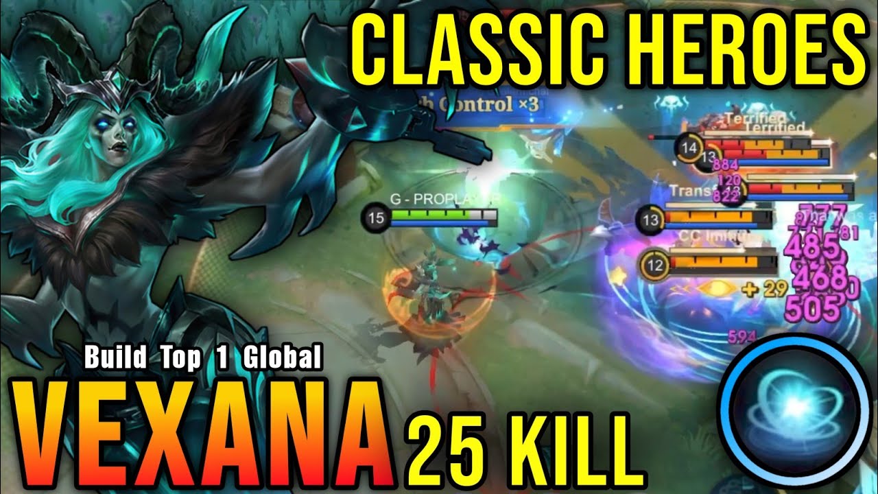 CLASSIC HEROES!! 25 Kills Vexana Old Gameplay!! - Celebrating 10 Years of MLBB