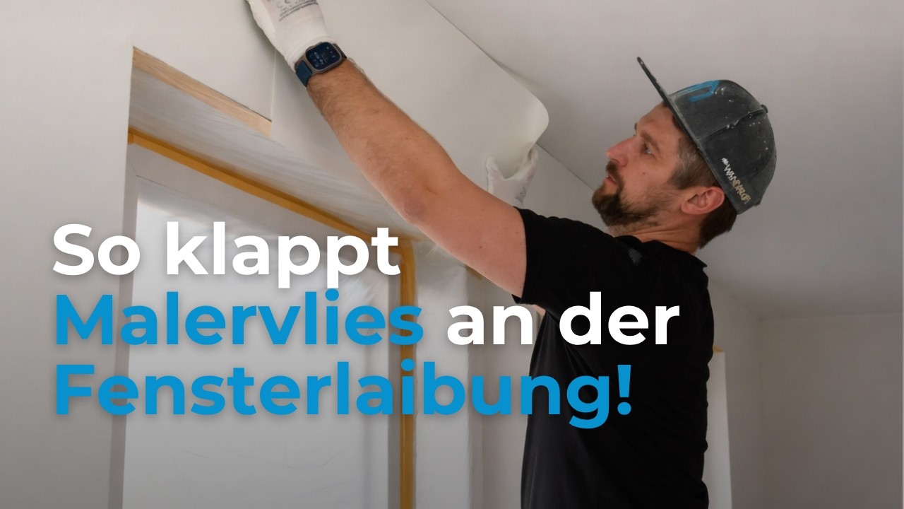 Sauber und einfach die Fensterlaibungen mit Malervlies tapezieren