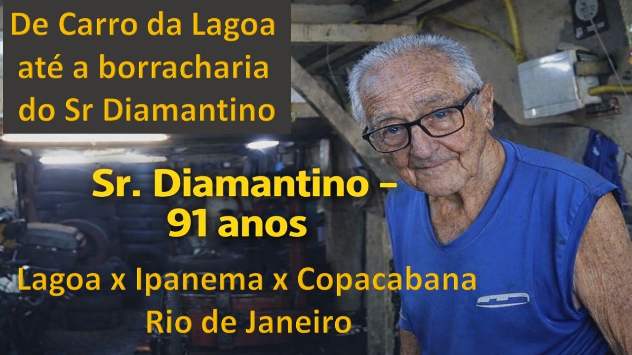 Da Lagoa a Copacabana: o Sr. Diamantino, 91 anos e 60 anos de história