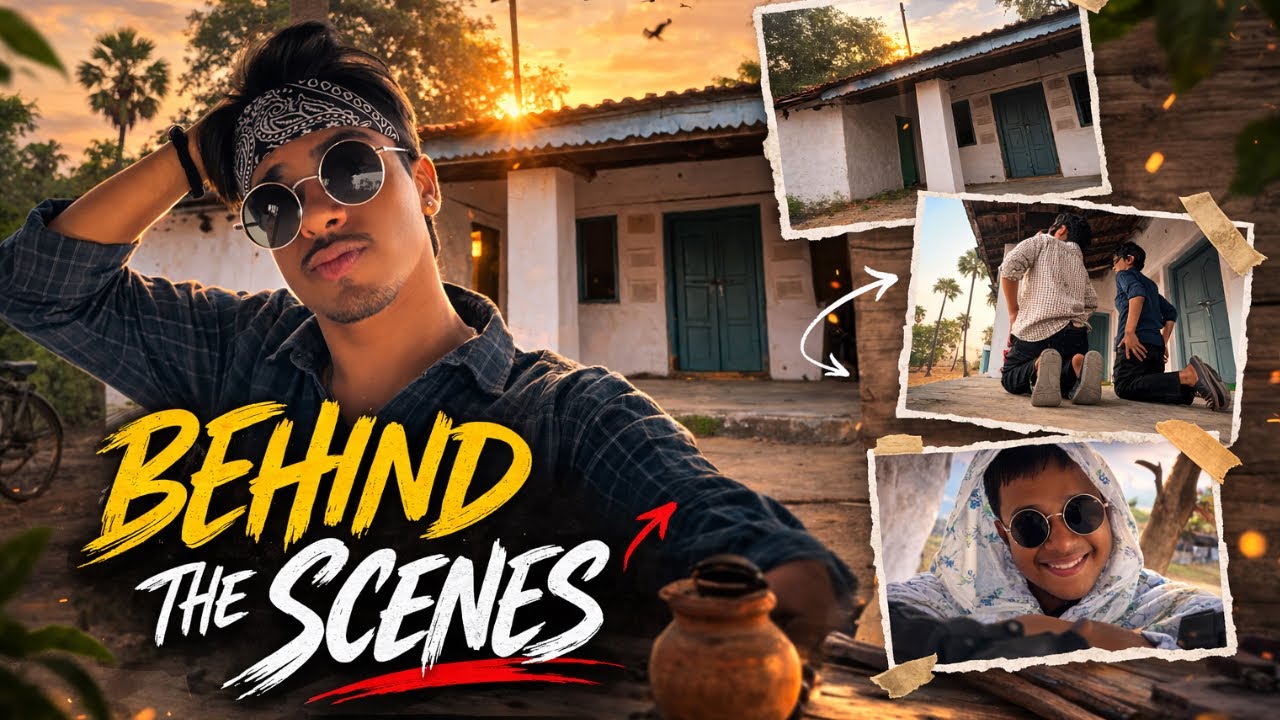 behind the scenes of our video 🤣  