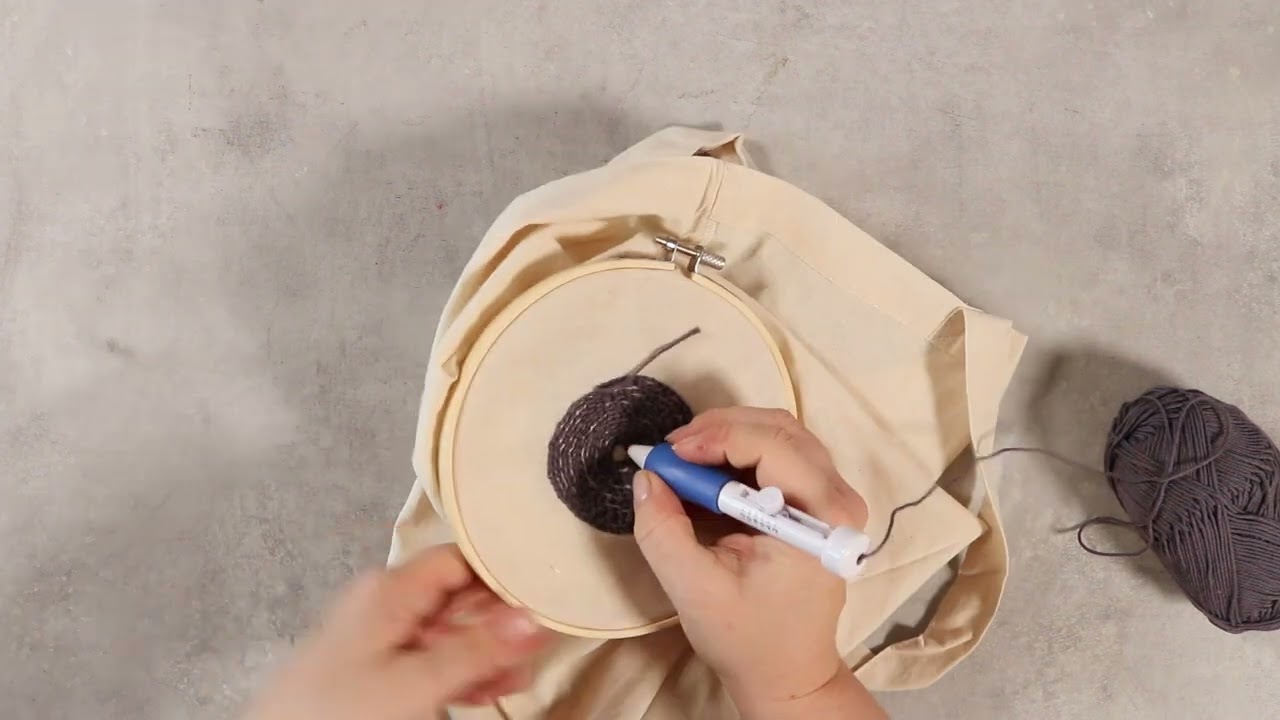 How to embroider with a punch needle
