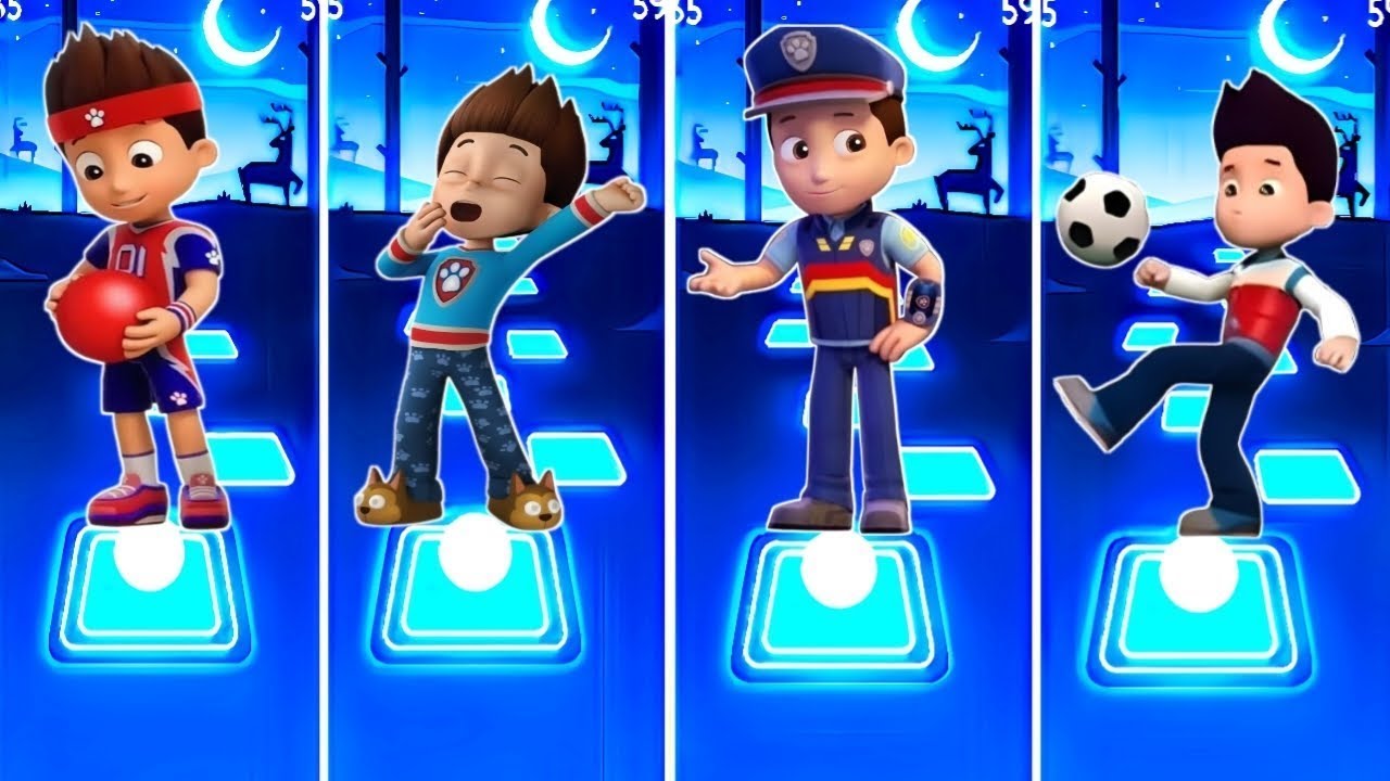 Team Ryder Paw Patrol Coffin Dance Tiles Hop Edm Rush