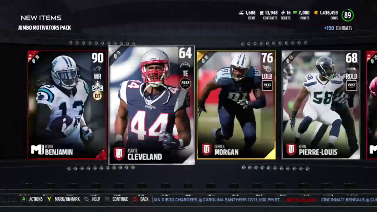 100 DOLLARS!! MOTIVATOR JUMBO PACK OPENING!!! MADDEN 17