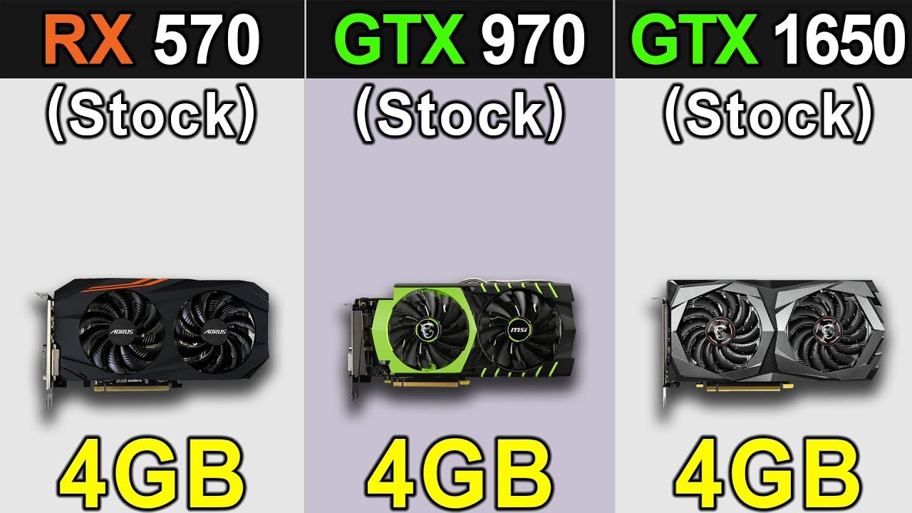 RX 570 Vs. GTX 970 Vs. GTX 1650 | Latest Drivers Benchmarks (19.9.2 vs 436.30)